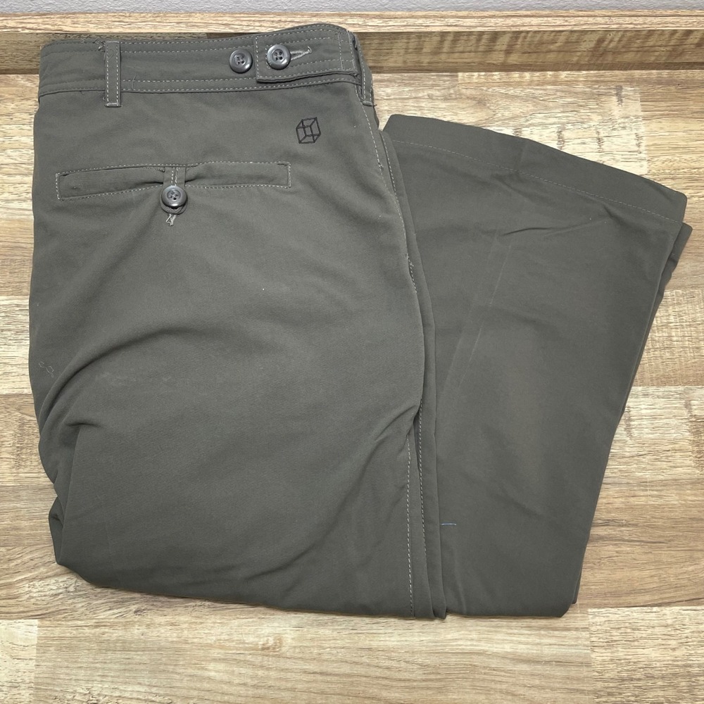 Clothing Arts Pick Pockets Proof Straight Pants Men 36x32 Geen Zip Travel *READ*